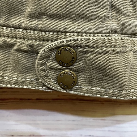 O'Neill Women's Green Utility Jacket with Geometric Design/Fringe Detail -size S - Picture 8 of 9